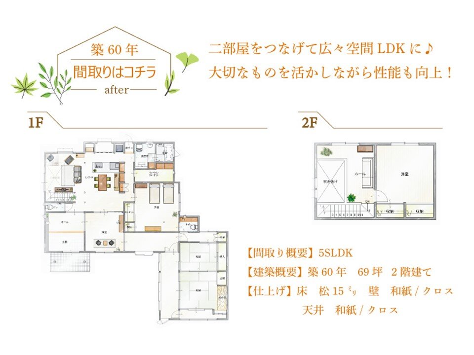 【ルームツアー】二部屋をつなげて広々空間LDKに♪大切なものを活かしながら性能も向上！#Shorts